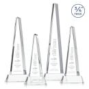 Majestic Tower Clear on Newhaven Base Pyramid Crystal Award