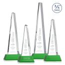 Majestic Tower Green on Newhaven Base Pyramid Crystal Award