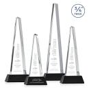 Majestic Tower Black on Newhaven Base Pyramid Crystal Award