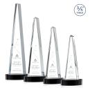 Majestic Tower Black on Alberton Base Obelisk Crystal Award