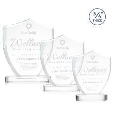 Scudo Shield on Alberton Base - Clear - Shield Awards
