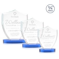 Employee Gifts - Scudo Shield on Alberton Base - Sky Blue