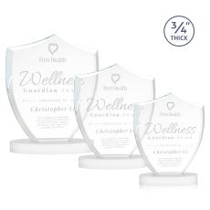 Scudo Shield on Alberton Base - White - Corporate Awards