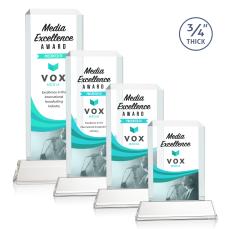 Dalton Full Color Clear on Newhaven Rectangle Crystal Award - Corporate Awards