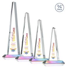 Majestic Tower Full Color Prismatic Pyramid Crystal Award - Corporate Awards