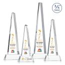 Majestic Tower Full Color Clear on Newhaven Base Obelisk Crystal Award