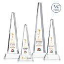 Majestic Tower Full Color Clear on Newhaven Base Pyramid Crystal Award