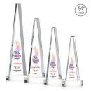 Majestic Tower Full Color Clear on Alberton Base Pyramid Crystal Award