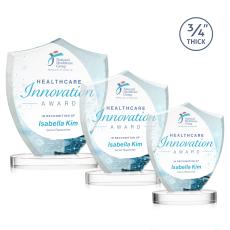 Scudo Shield Full Color Clear on Alberton Base Abstract / Misc Crystal Award - Full Color Awards