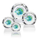 Seville Full Color Clear on Entwhistle Base Circle Crystal Award