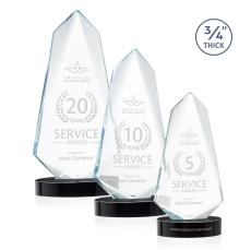 Sheridan Black on Alberton Oval Base Peak Crystal Award - Corporate Awards