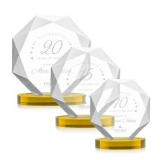 Kitchener Gold on Alberton Base Crystal Award - Corporate Awards