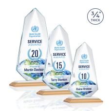 Sheridan Full Color/White Peak Bamboo Award - Sales Awards