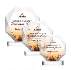 Kitchener Full Color Starfire on Alberton Base Crystal Award - Corporate Awards