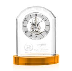 Birkdale Clock on Base - Crystal Gifts