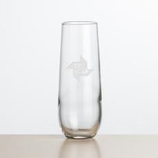 Ossington Stemless Flute - 8.5oz - Deep Etch - Etched Barware