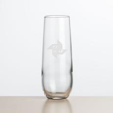 Ossington Stemless Flute - 8.5oz - Deep Etch - Etched Barware