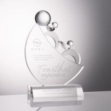 Teamwork Arch & Crescent Crystal Award - Corporate Awards