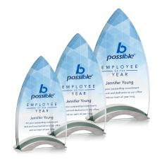 Patterson Full Color Arch & Crescent Crystal Award - Corporate Awards