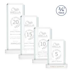 Dalton White on Alberton Base Rectangle Crystal Award - Corporate Awards