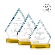 Apex Gold on Alberton Base Crystal Award - Corporate Awards