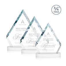 Apex White on Alberton Base Crystal Award - Corporate Awards