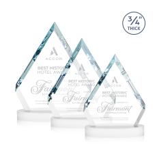 Apex White on Alberton Base Crystal Award - Corporate Awards
