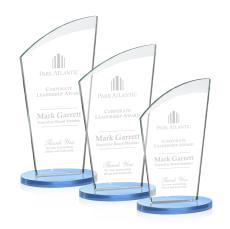 Tomkins Sky Blue Peak Crystal Award - Sales Awards