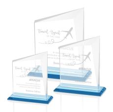 Bellamy Sky Blue  Peak Crystal Award - Sales Awards