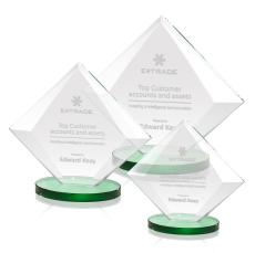 Teston Green Crystal Award - Colored Glass Awards