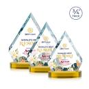 Apex Full Color Gold on Alberton Base Crystal Award