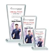 Chatham Full Color Clear Rectangle Crystal Award - Crystal Awards