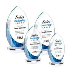Windermere Full Color Clear Flame Crystal Award - Full Color Awards