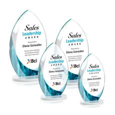 Windermere Full Color White  Flame Crystal Award - Newest Additions