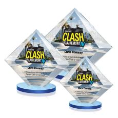 Teston Full Color Sky Blue Crystal Award - Newest Additions
