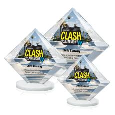 Teston Full Color White Crystal Award - Newest Additions