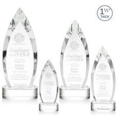 Fortier Clear on Base Arch & Crescent Crystal Award - Newest Additions
