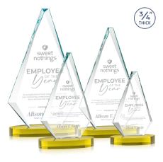 Windsor Gold on Alberton Base Crystal Award - Employee Awards