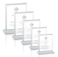 Denison Clear  Rectangle Crystal Award - Corporate Awards