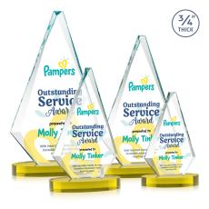 Windsor Full Color Gold on Alberton Base Crystal Award - Newest Additions