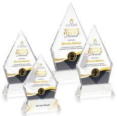Shelton Full Color Clear on Newhaven Base Crystal Award - Corporate Awards