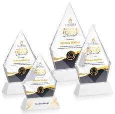Shelton Full Color White on Newhaven Base Crystal Award - Full Color Awards