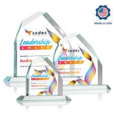 Austere Full Color Peak Crystal Award - Full Color Awards