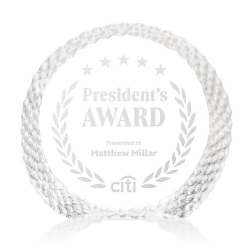 Corporate Awards - Crystal Awards - Rossini Circle Crystal Award