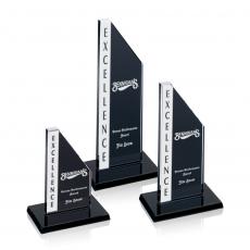 Employee Gifts - Executive Tower Grey Obelisk Glass Award