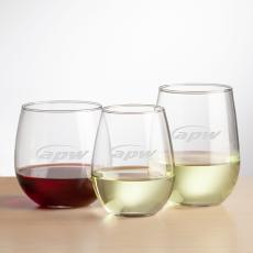 Ossington Stemless Wine - 12oz/16.75oz/17oz - Deep Etch - Stemless Wine Glasses