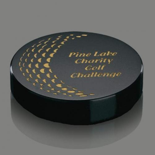 Corporate Gifts, Recognition Gifts and Desk Accessories - Paperweights - Round Paperweight