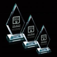 Employee Gifts - Premier Jade Diamond Glass Award