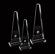 Pinnacle Starfire Obelisk Crystal Award - Sales Awards