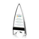 Kent Full Color Black Arch & Crescent Crystal Award